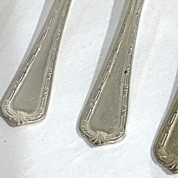 Vintage Silverplate teaspoons matching set of 8 International Silver MN & Co - Picture 4 of 8
